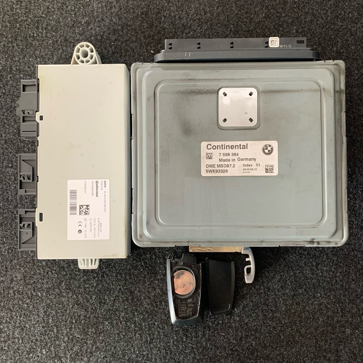 BMW ecu set N54B30A F02 740i 2012 complete set Genuine Product used