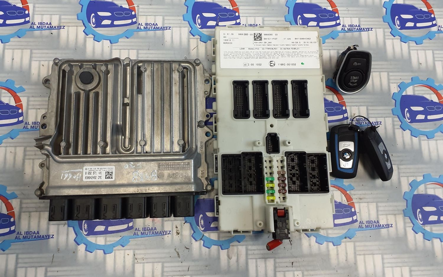 B48B BMW 330i F30 2017 RHD engine control ecu set 8692971