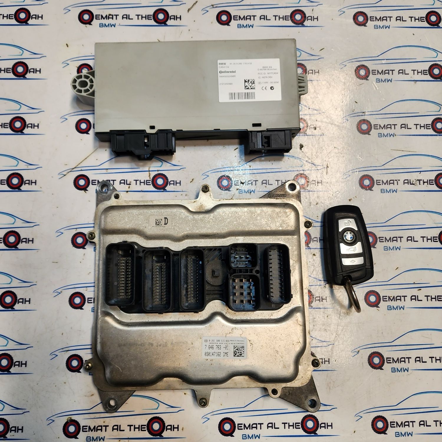 BMW-7646763 - 520i N20B20B Engine Control Module-ECU set F10  454-Genuine Brand used item