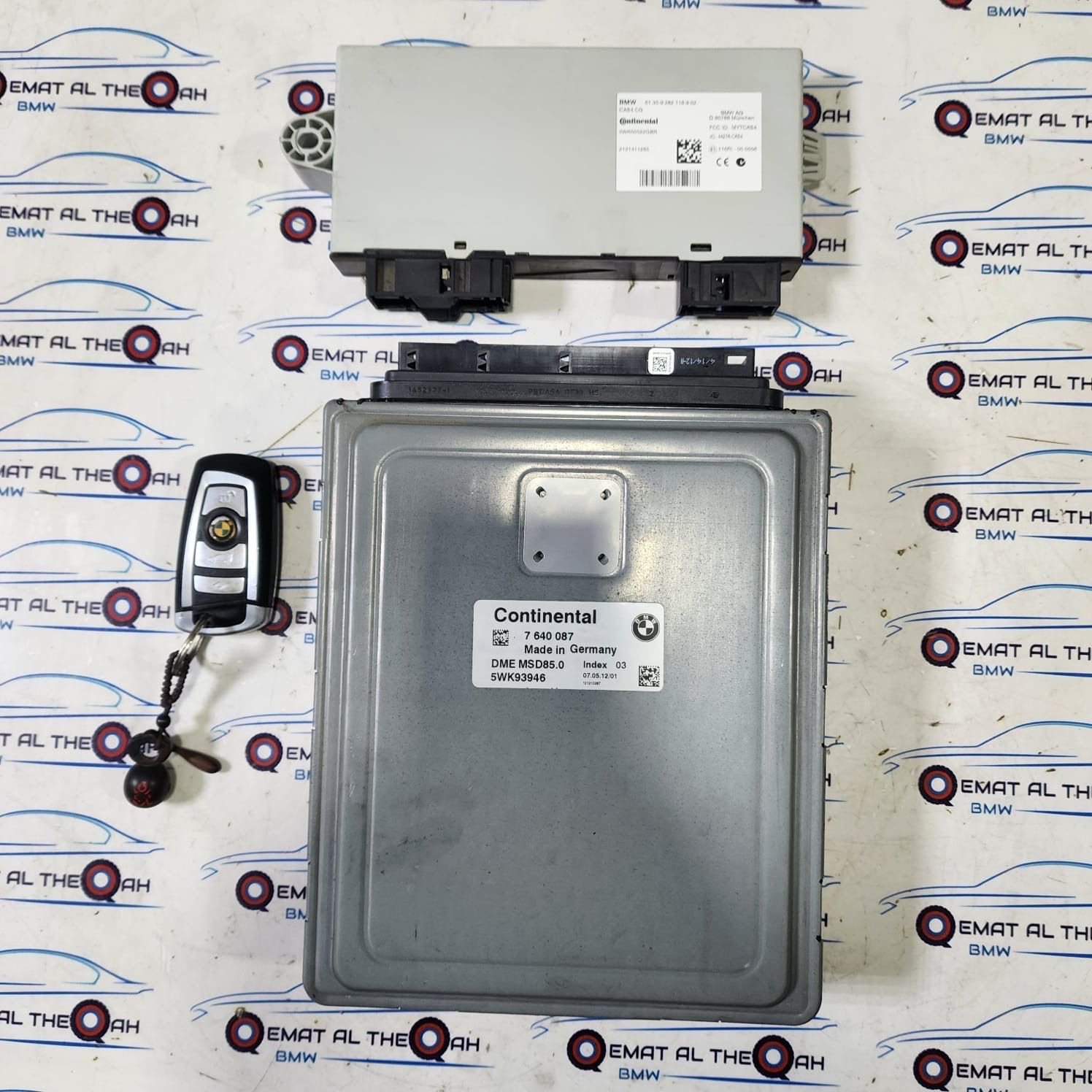BMW-7640087 750li 5.0 twin turbo N63 , F01 Engine Control Module-ECU SET 2012 Genuine Brand used item
