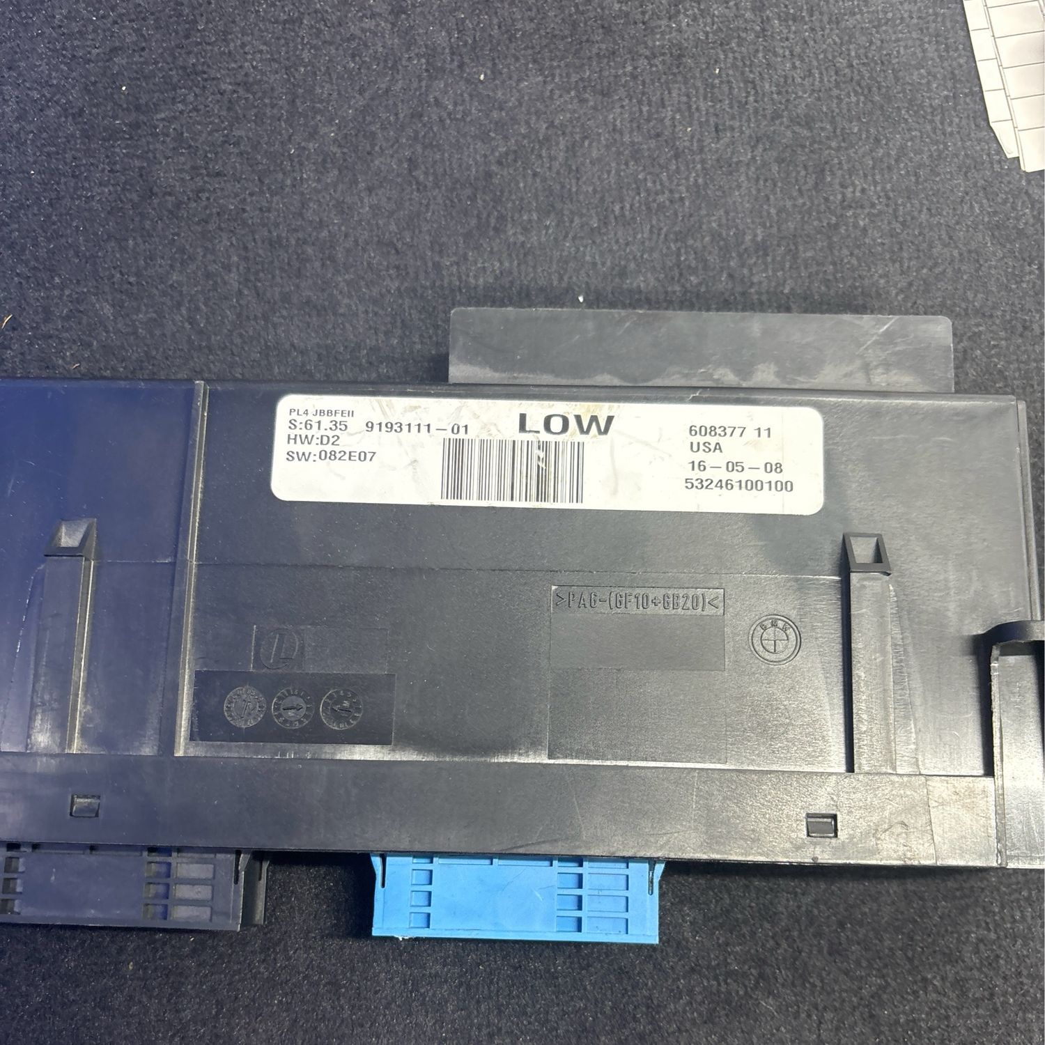 BMW-X5,E70-9193111 LOW junction box Genuine Product used