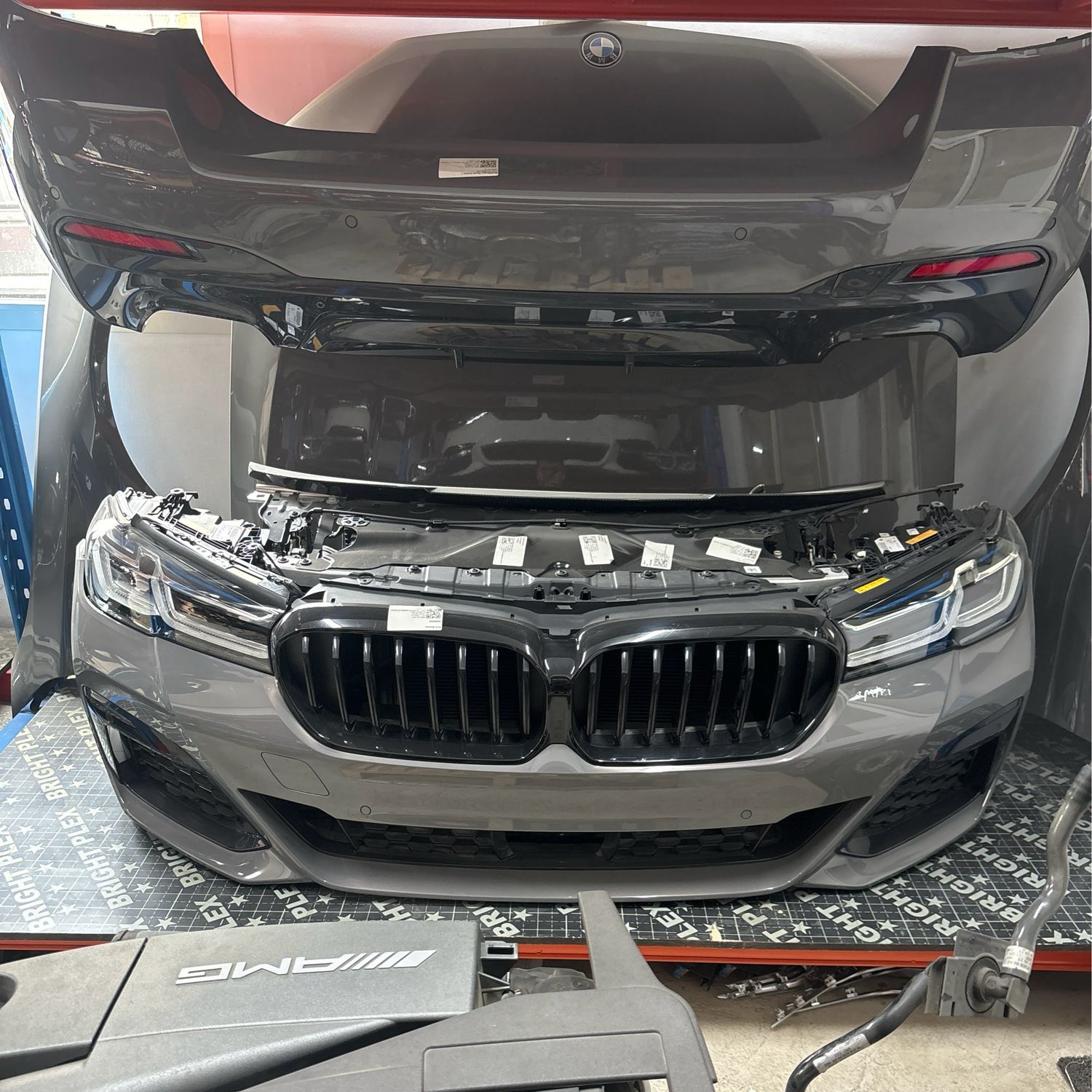 G30 M 5 series Front package LCI nose cut gray color 2016 to 2023 laser light