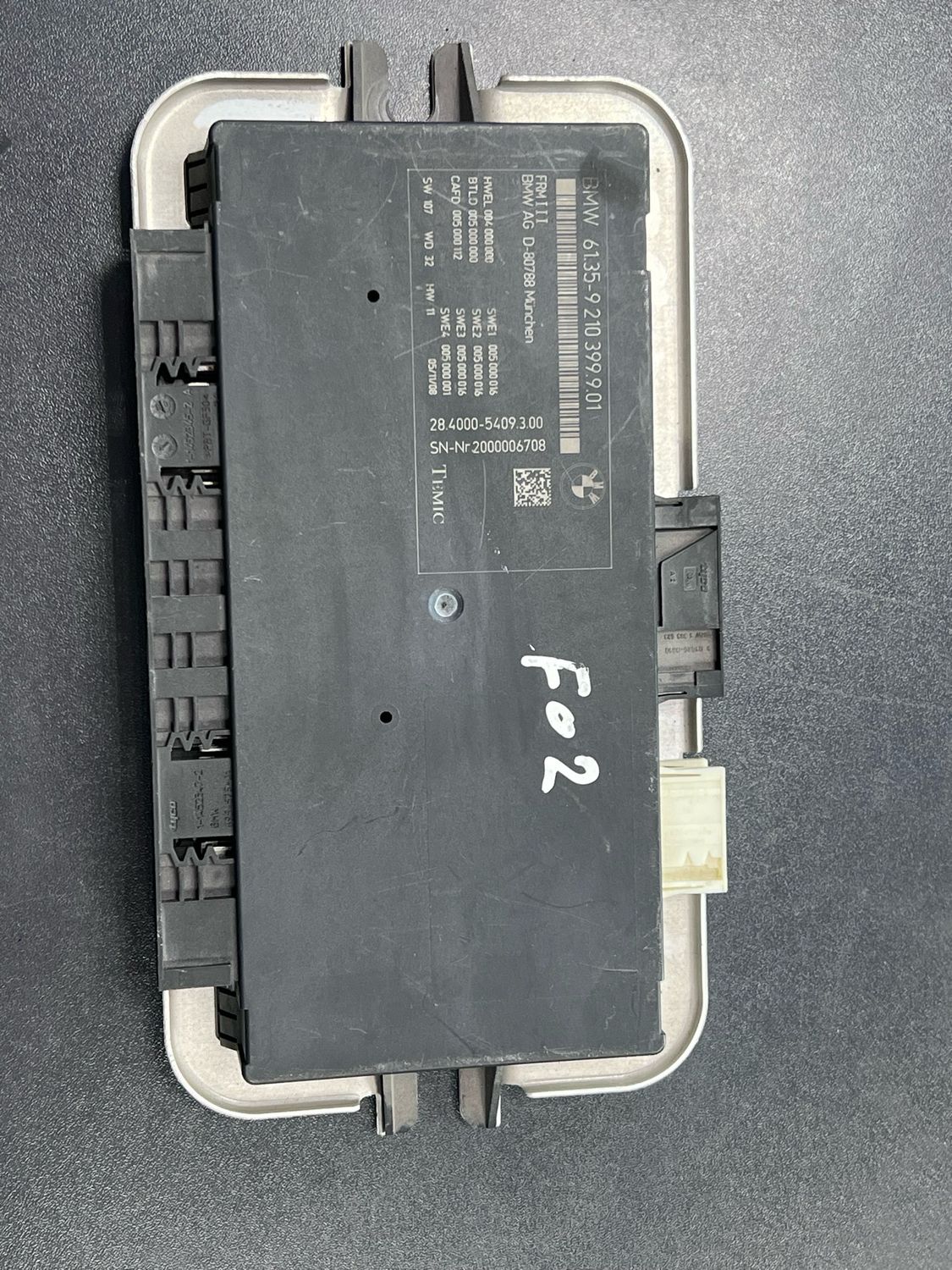 FRM BMW F10/F02 F07 2012 Modle 9210399 