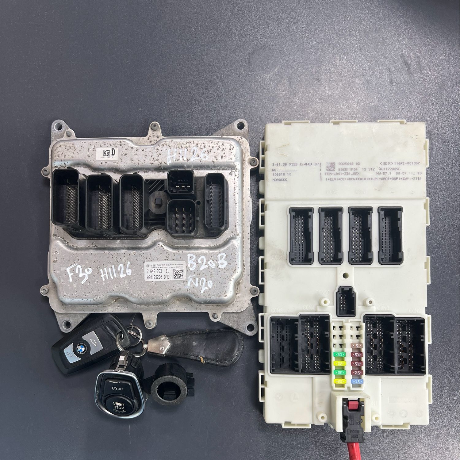BMW N20B20B F30 ENGINE CONTROL ECU KIT  7646763 Genuine Product used