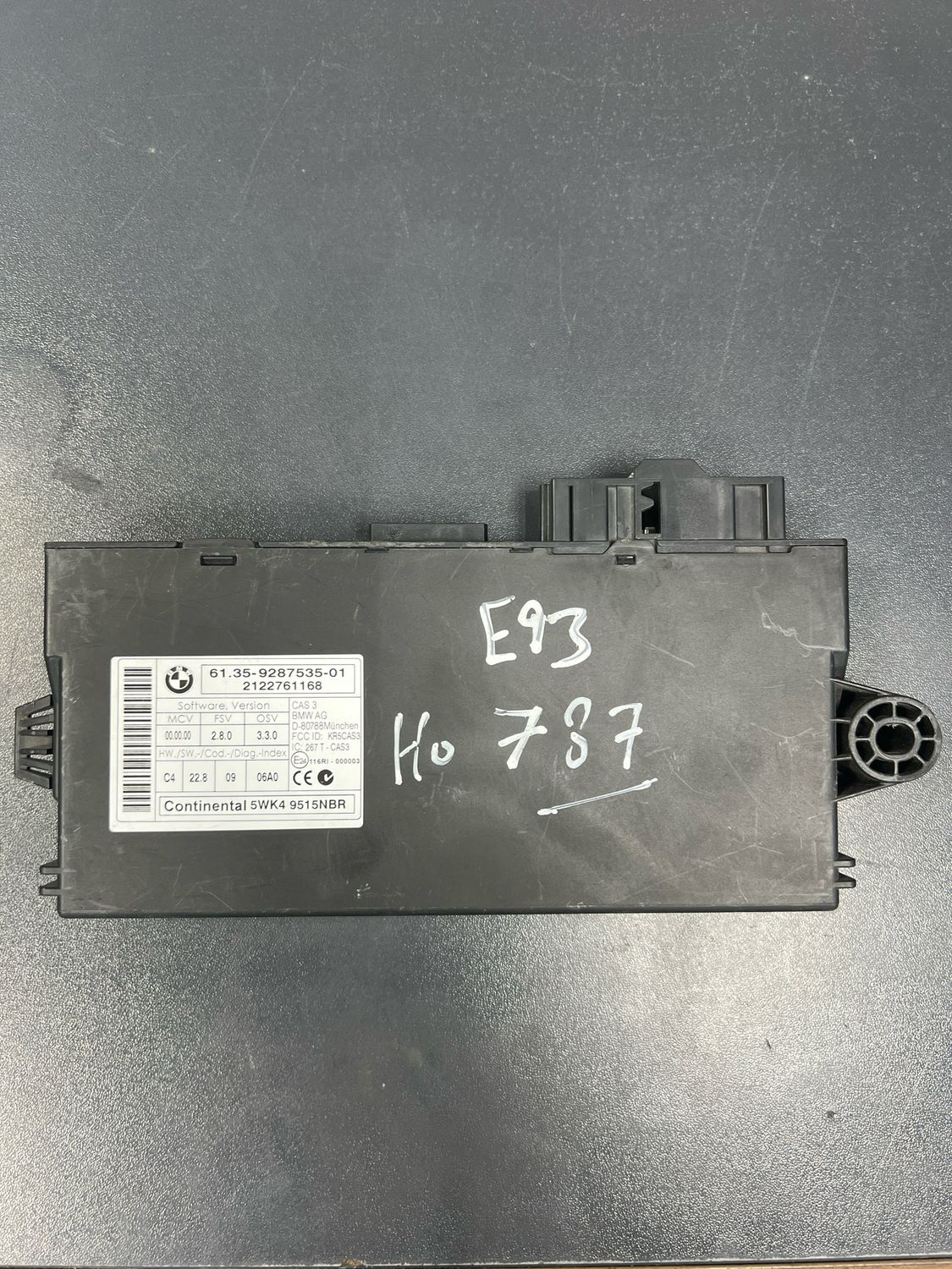 BMW E92 E93 CAS 3 ECU CONTROL UNIT KEY READING MODULE 9287535 Genuine Product used