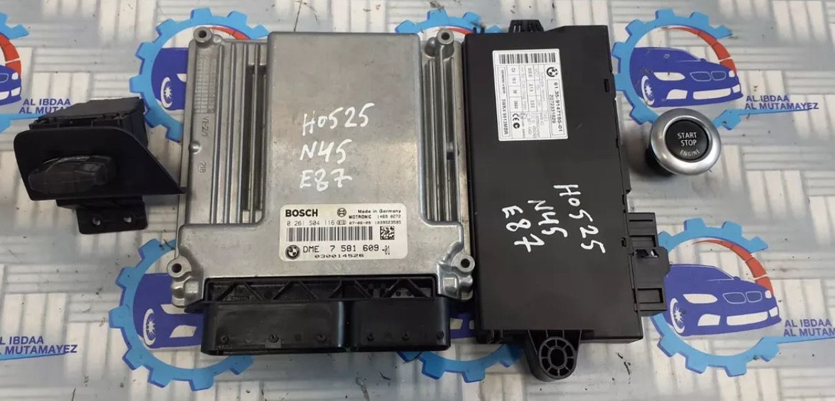 BMW Offer time  ENGINE E87LCI N45N  ENGINE CONTROL ECU KIT 7581609 Genuine Product used