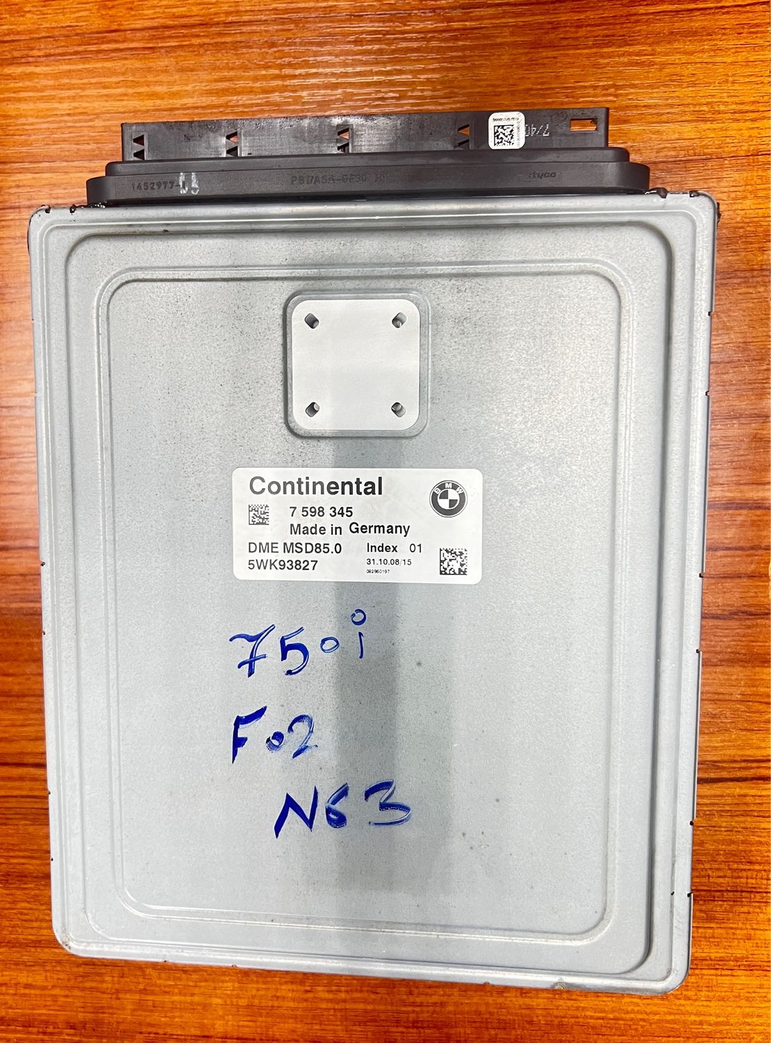 BMW 750i N63 Engine control unit Ecu module MSD85.0 7598345 Genuine Product used