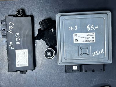 BMW E90 E91 LCI E92 E93 330 N53  ECU Kit DME CAS3 + Key 7612455 Genuine Product used