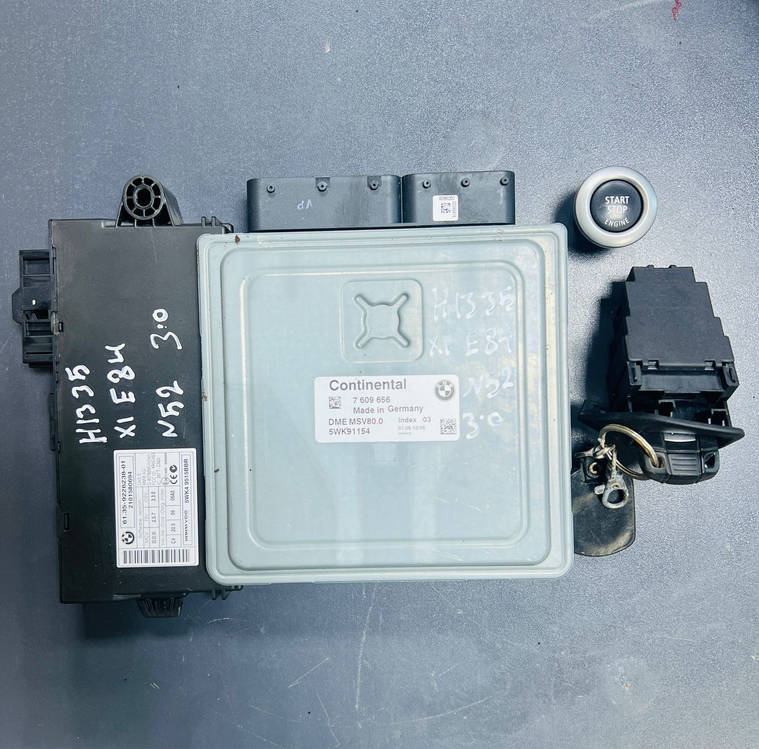 BMW X1 25iX N52N E84 2010 ENGINE CONTROL ECU MODULE MSV80.0 7609656