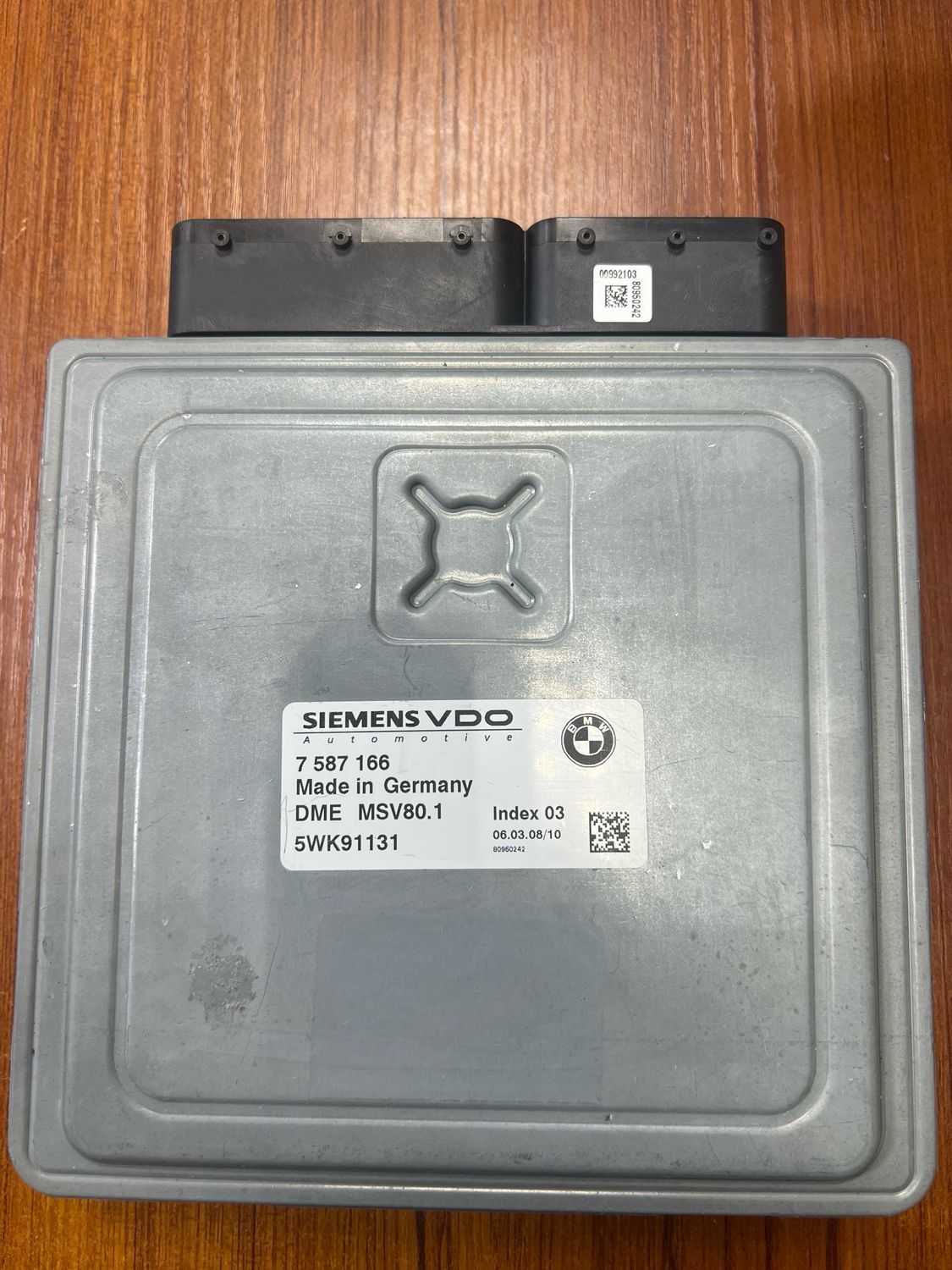 BMW 128i 328i X3 N52N engine computer module ecu MSV80.1 7587166