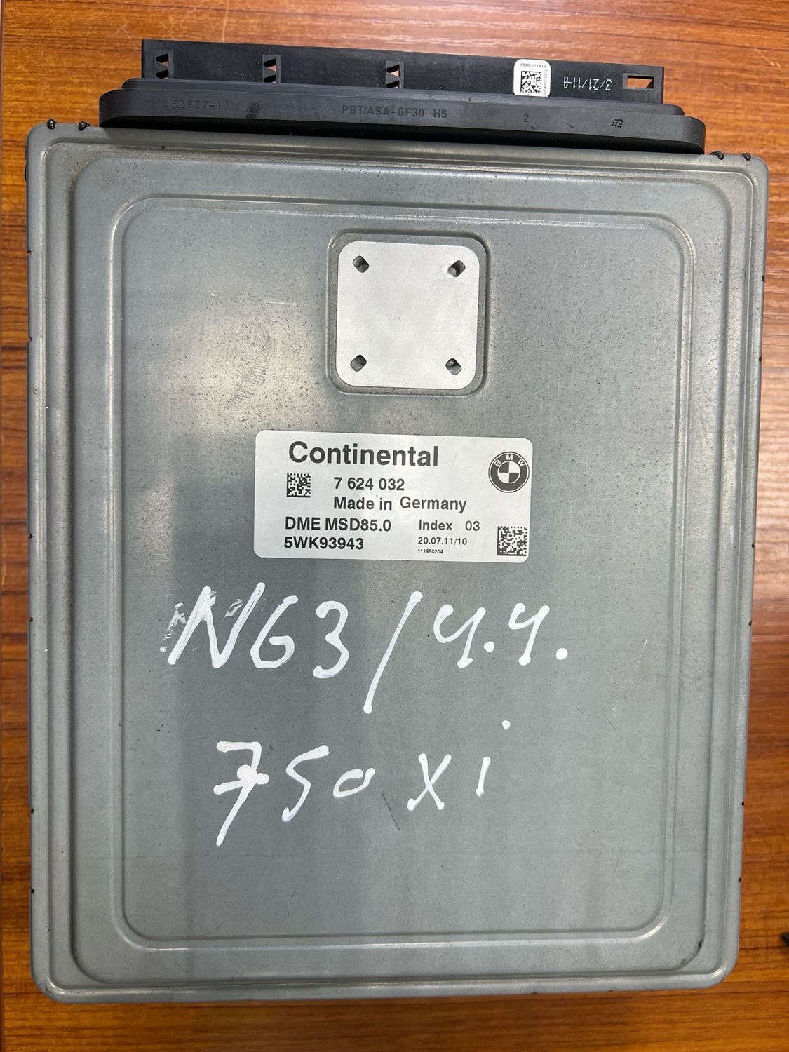 BMW 750i N63 ENGINE CONTROL UNIT ECU MODULE  MSD85.0 7624032