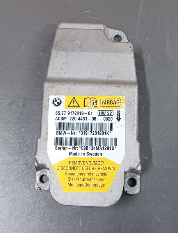 BMW E60,E61 Air Bag Control Unit Module 9172019 Genuine Product used item