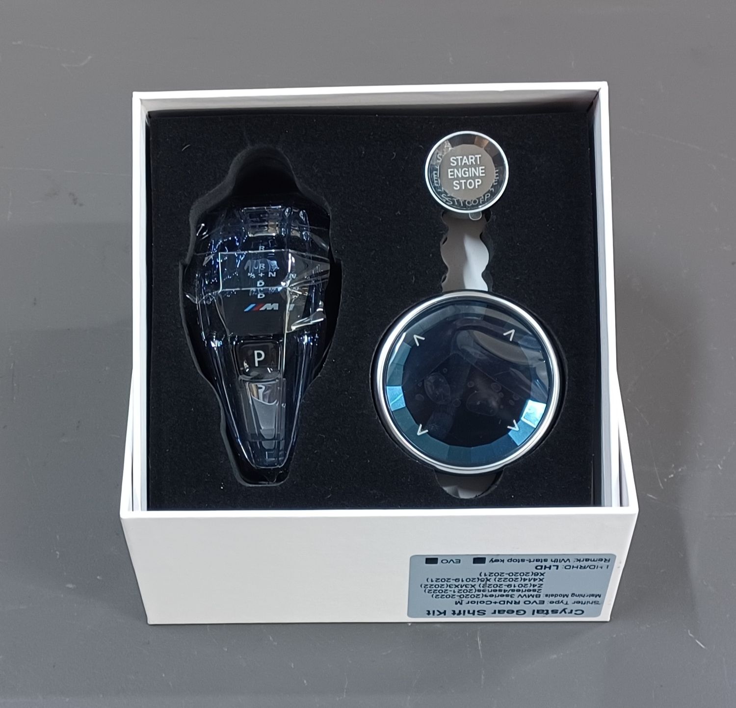 BMW G30 M Logo Crystal Gear Handle Aftermarket New Product LHD