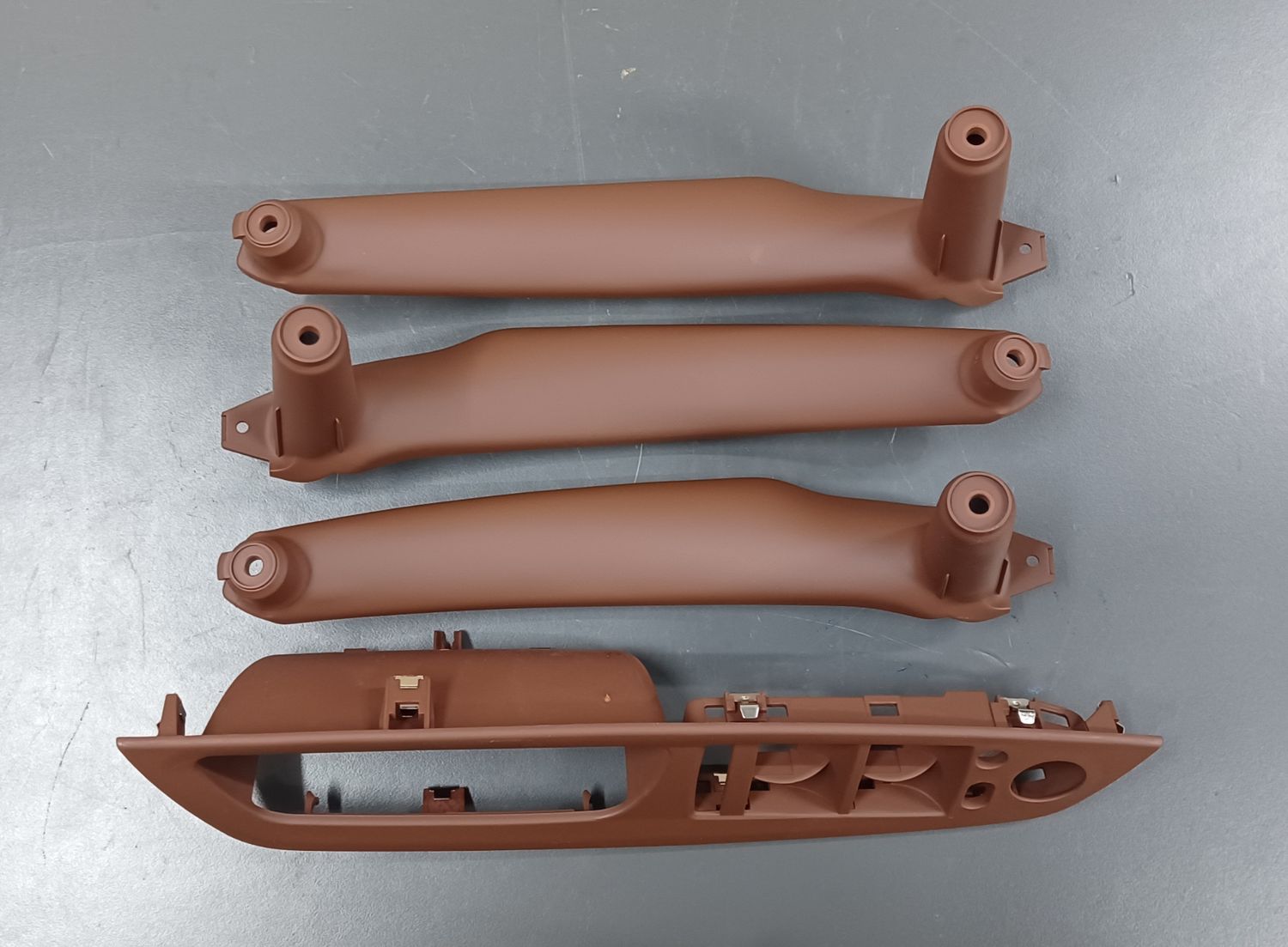 BMW E70 Door Inner Handle Set Four Piece Red Brown Color Aftermarket New Product