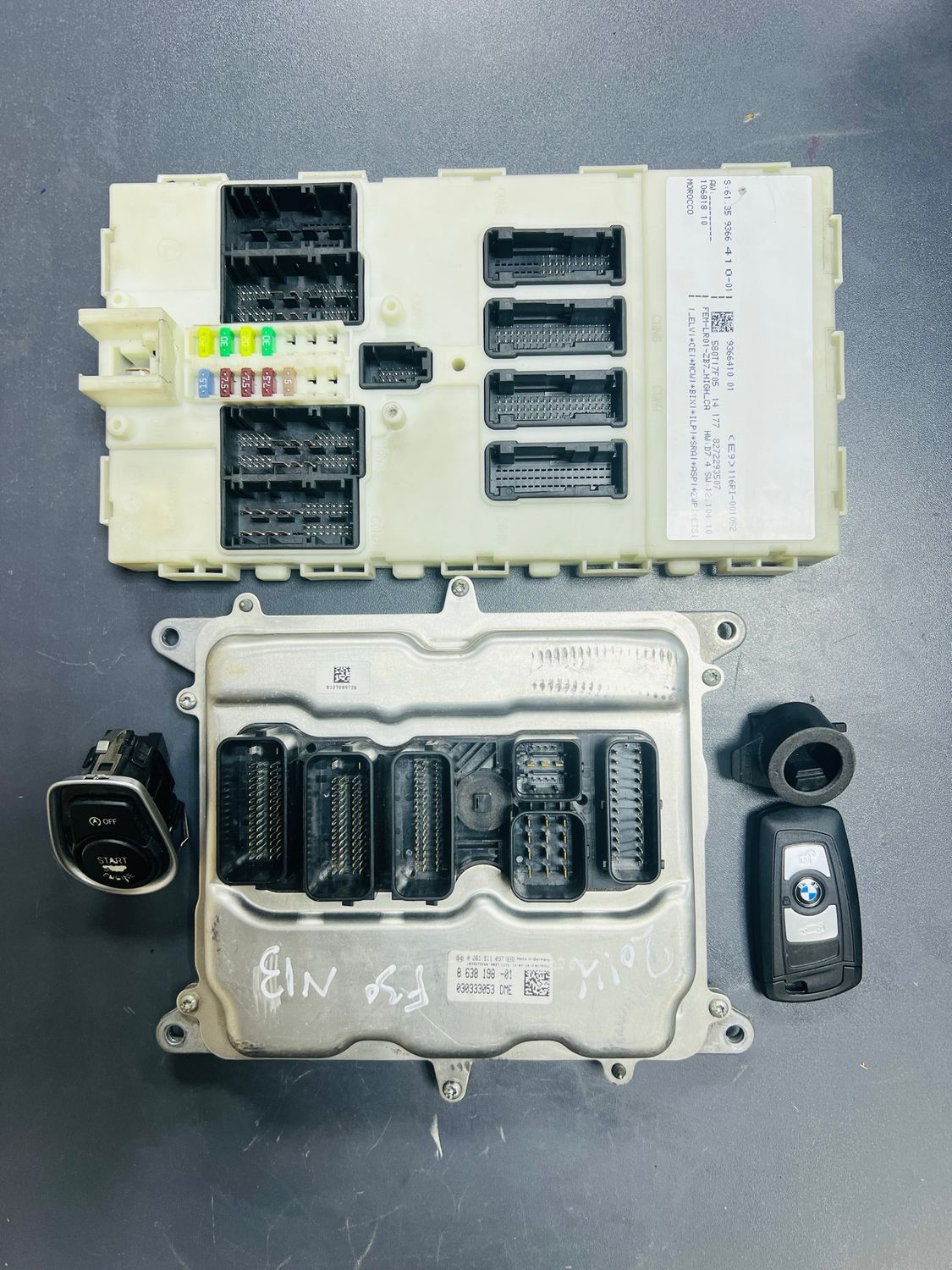 BMW 316i N13 F30 2014 ENGINE CONTROL ECU UNIT SET DME 8638198 