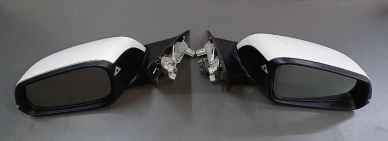 BMW F30 Side Mirror Left and Right Pair White Color Foldable Type with signal light and Radar system Genuine Product used
