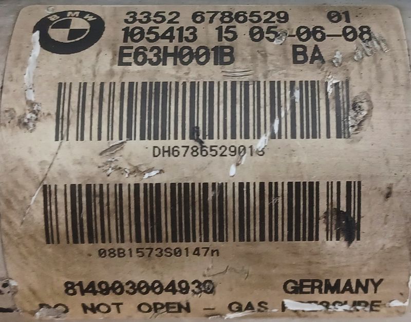 BMW E63 ,E63LCi Rear Spring Strut 6786529 Genuine Product used