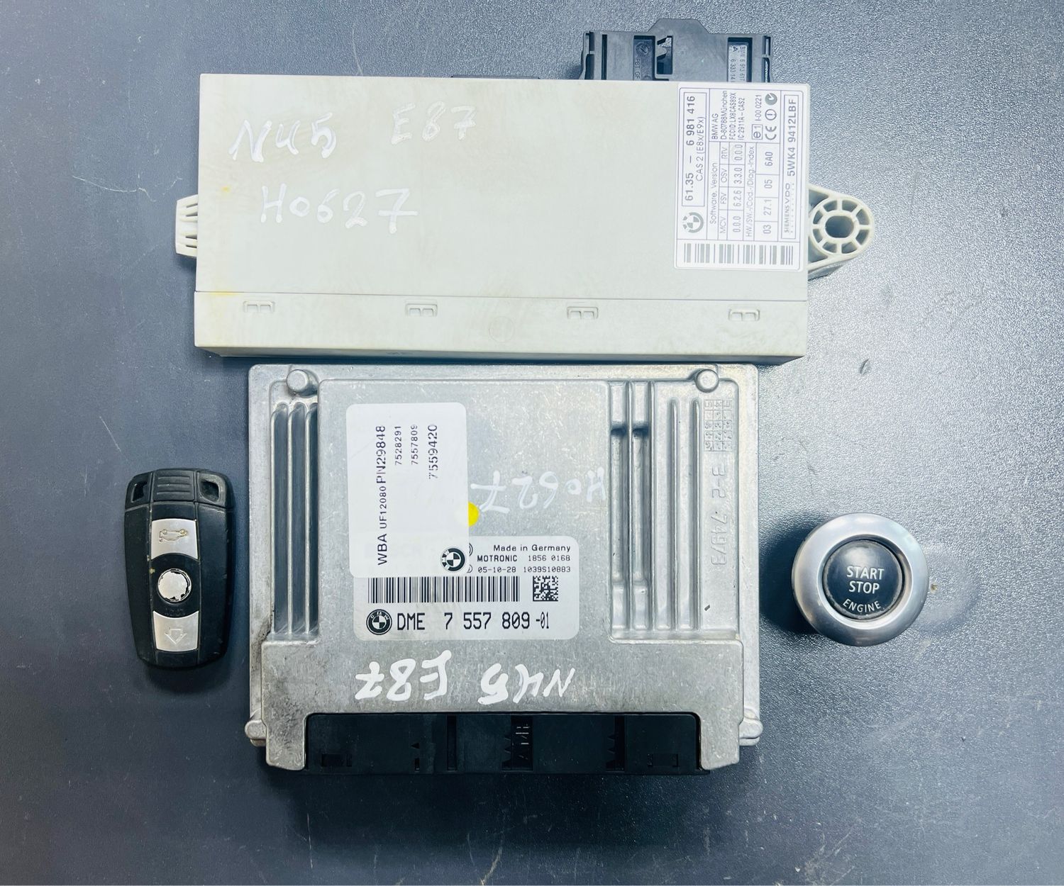 BMW 116i E87 2005 N45 ENGINE CONTROL ECU UNIT KIT DME 7557809