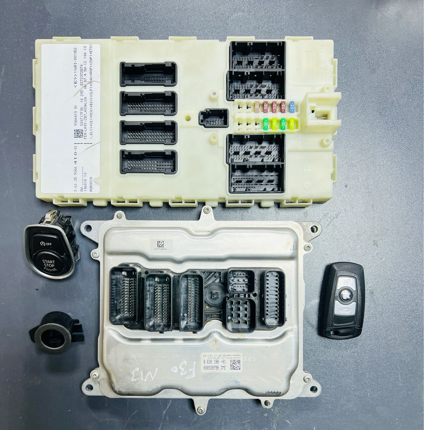 BMW 316i F30 N13 ENGINE CONTROL UNIT ECU KIT DME 8638198 