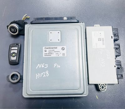 BMW 550i F10 2011 N63 ENGINE CONTROL UNIT ECU KIT DME MSD85.0 7613202