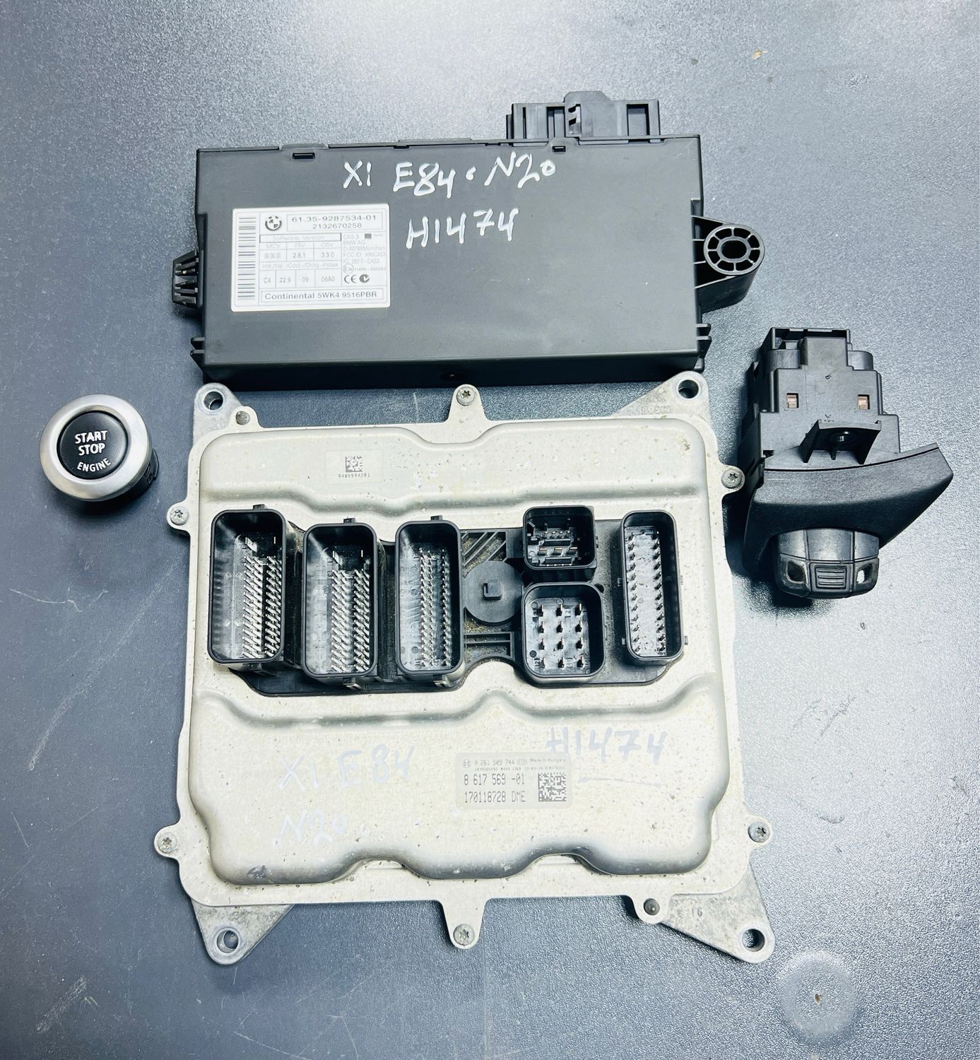 BMW X1 20i E84 2013 N20 ENGINE CONTROL UNIT ECU KIT DME 8617569