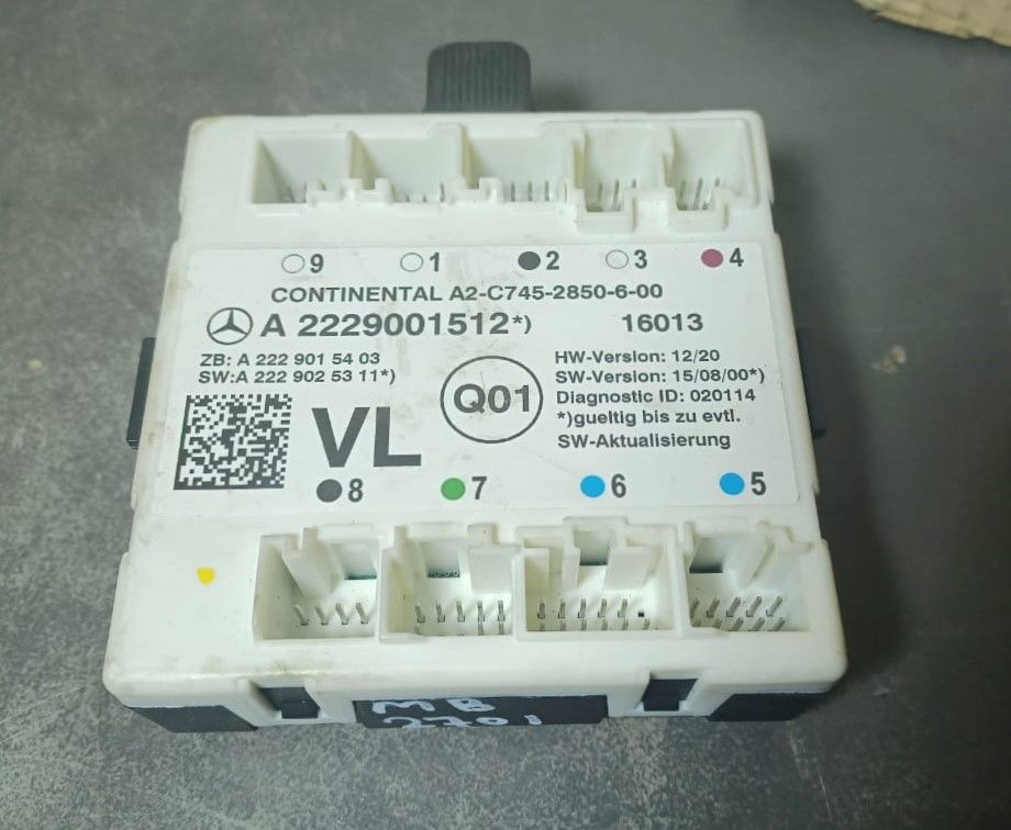 2014-2018 Mercedes-Benz W222 S-Class Front Left Side Door Control Module A222 900 15 12 OEM