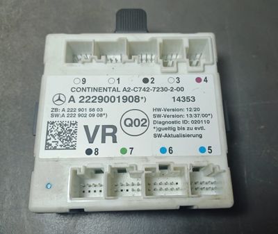2014-2018 Mercedes-Benz W222 S-Class Front Right Side Door Control Module A222 900 19 08 OEM