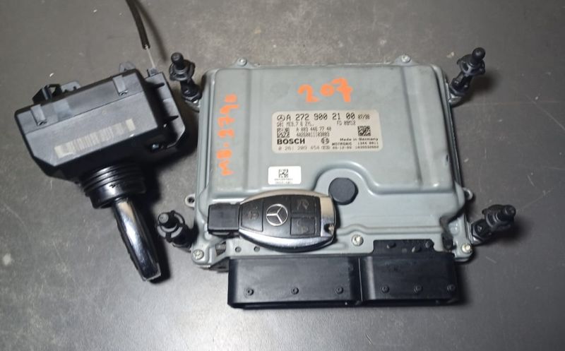 2008-2012 Mercedes-Benz W207 Ecu Engine Control Module With Ignition Key 2Pc Key Set A272 900 21 00 OEM