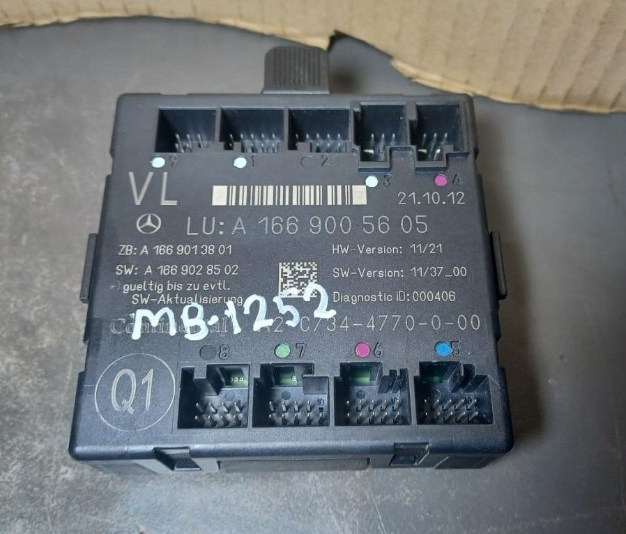 2013_2016 Mercedes-Benz W166 GL450 ML350 GLE Front Left Side Door Control Module A166 900 56 05 OEM