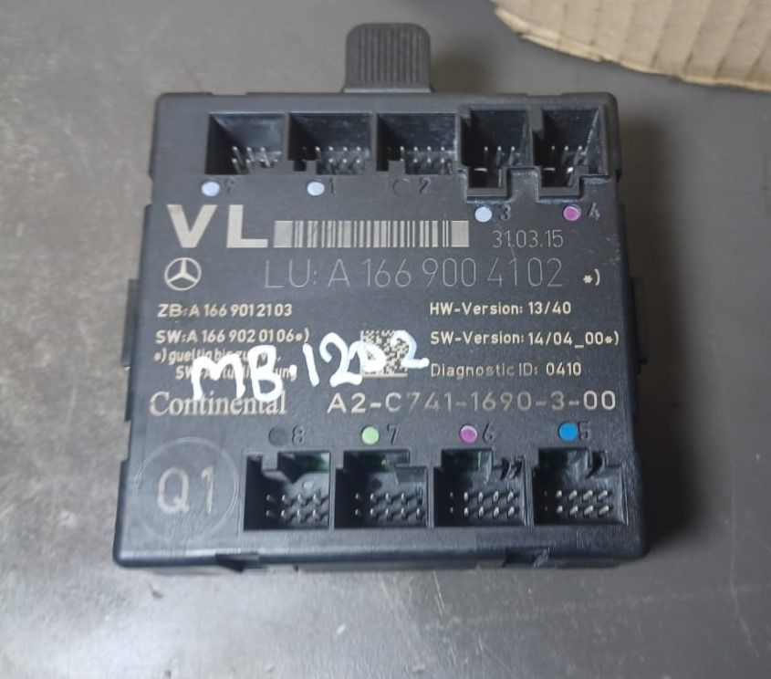 2013_2016 Mercedes-Benz W166 GL450 ML350 GLE Front Left Side Door Control Module A166 900 41 02 OEM