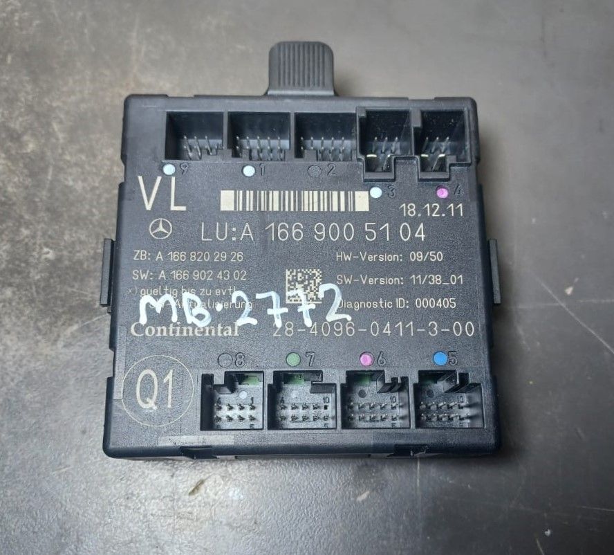 2013_2016 Mercedes-Benz W166 GL450 ML350 GLE Front Left Side Door Control Module A166 900 51 04 OEM