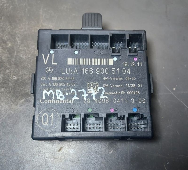 2013_2016 Mercedes-Benz W166 GL450 ML350 GLE Front Left Side Door Control Module A166 900 51 04 OEM