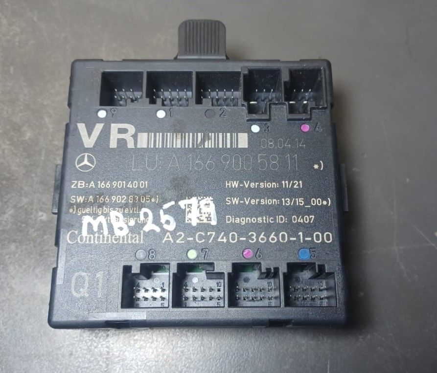 2013_2016 Mercedes-Benz W166 GL450 ML350 GLE Front Right Side Door Control Module A166 900 58 11 OEM