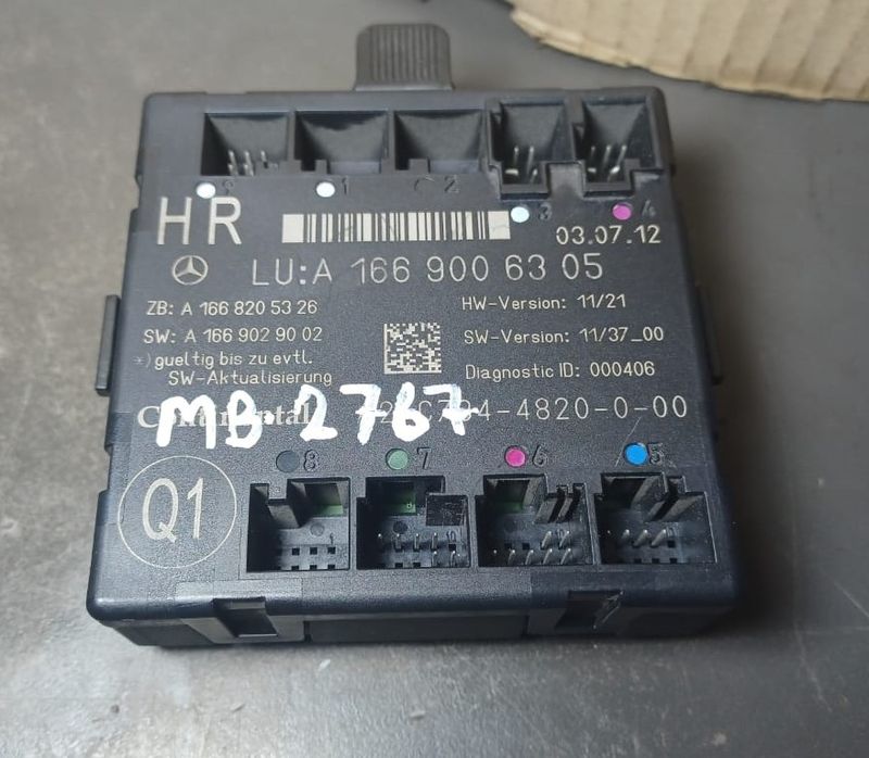 2013_2016 Mercedes-Benz W166 ML350 GL450 GLE Rear Right Side Door Control Module A166 900 63 05 OEM