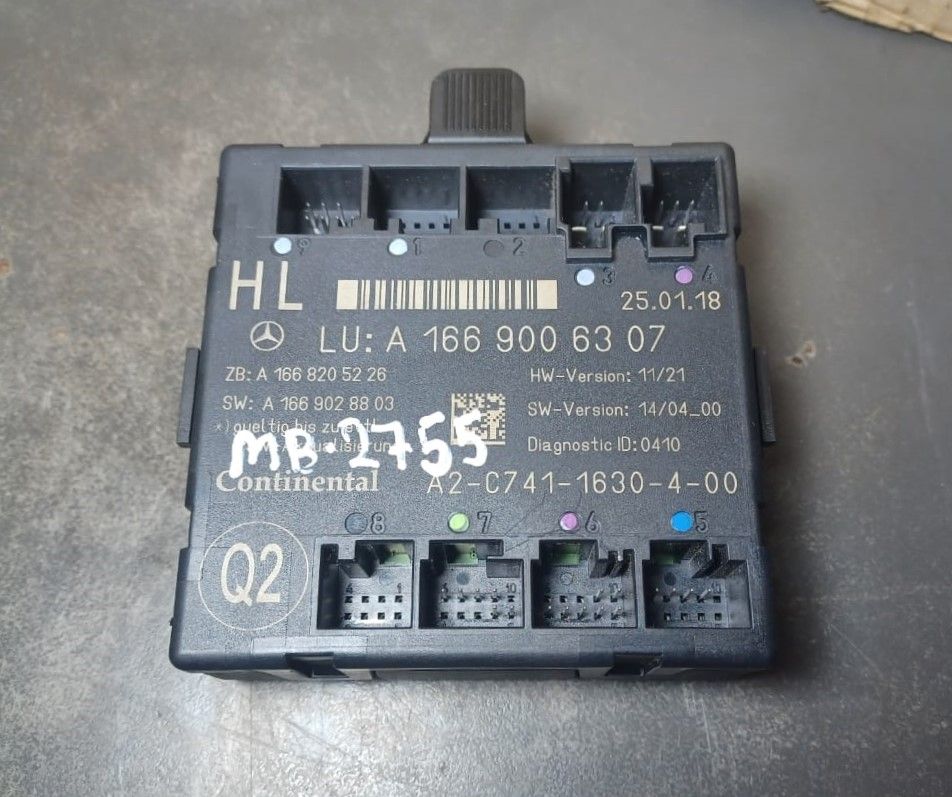 2013_2016 Mercedes-Benz W166 GL450 ML350 GLE Rear Left Side Door Control Module A166 900 63 07 OEM