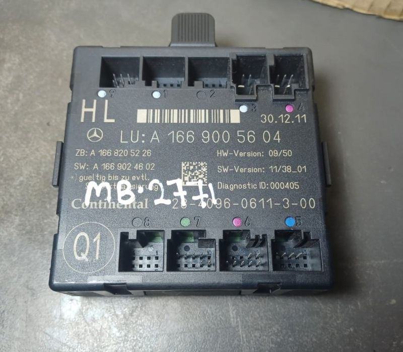 2013_2016 Mercedes-Benz W166 GL450 ML350 GLE Rear Left Side Door Control Module A166 900 56 04 OEM