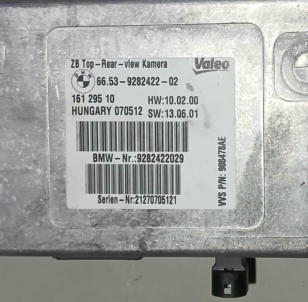 BMW X3 F25 REAR CAMERA CONTROL UNIT MODULE 9282422