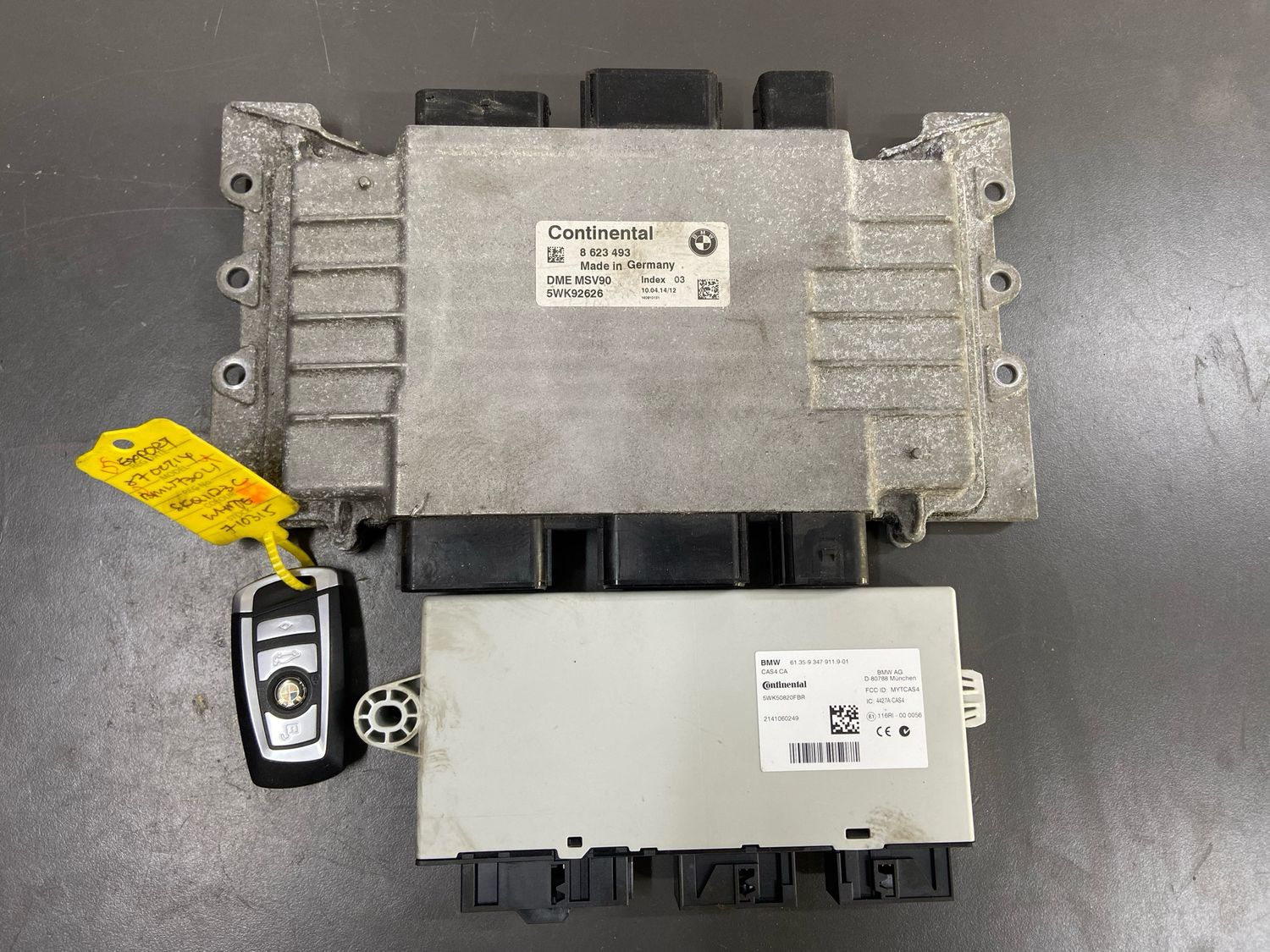 Ecu set for bmw 523i F10 2012 8623493 MSV90