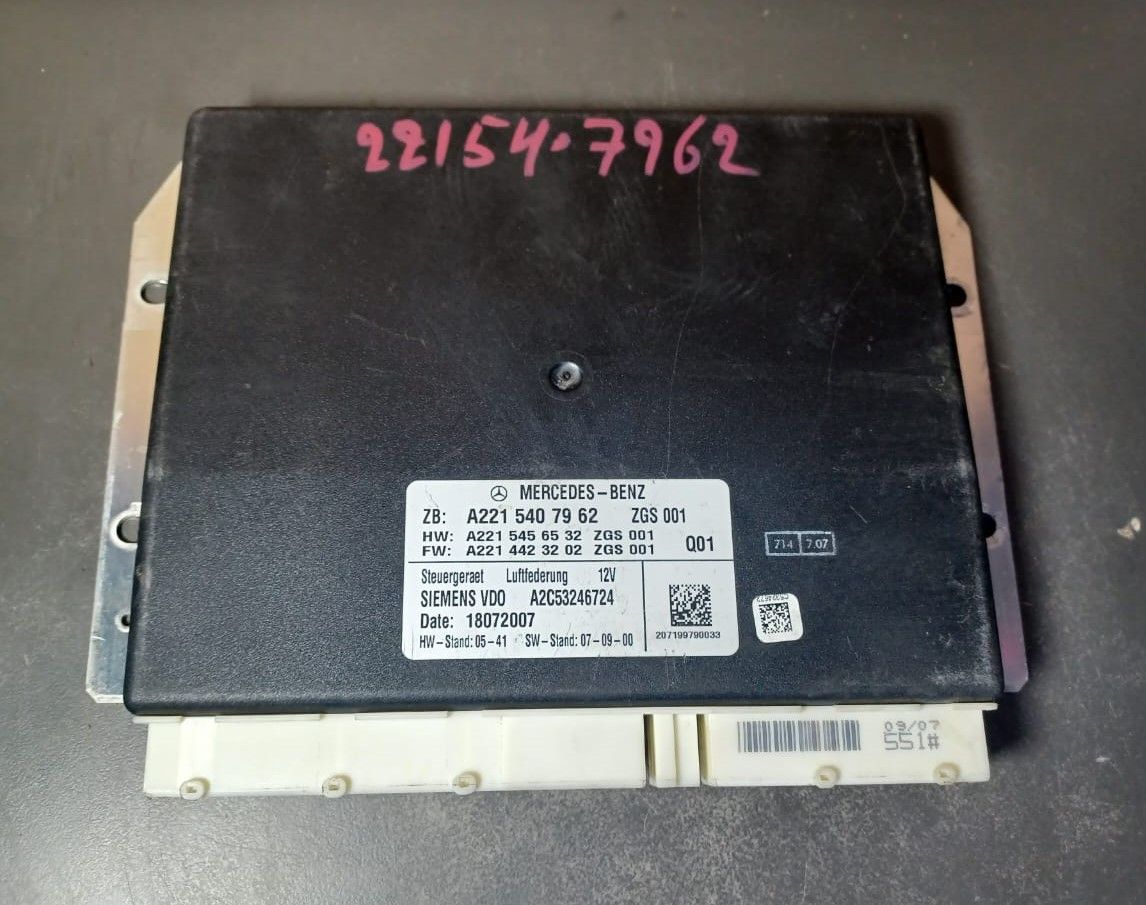 2008-2012 Mercedes-Benz W221 S-Class Airmatic Air Suspension Control Module A221 540 79 62 OEM