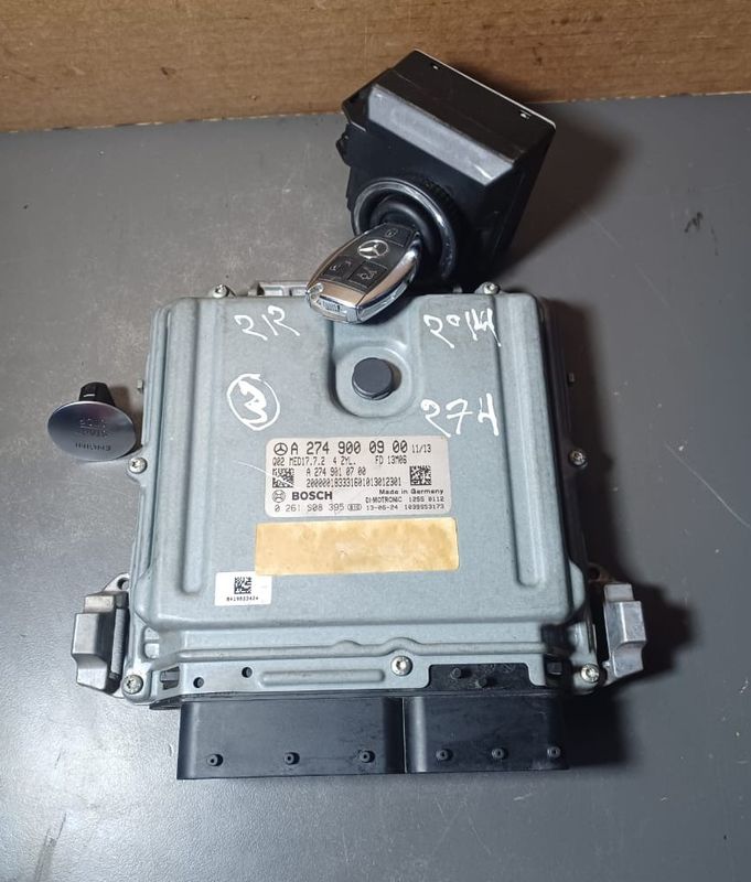 2010-2015 Mercedes-Benz W212 E-Class Engine Control Module With Ignition Key ECU Set A274 9000900 OEM