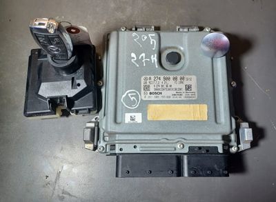 2015-2018 Mercedes-Benz W205 C-Class Engine Control Module With Ignition Key ECU Set A274 9000800 OEM