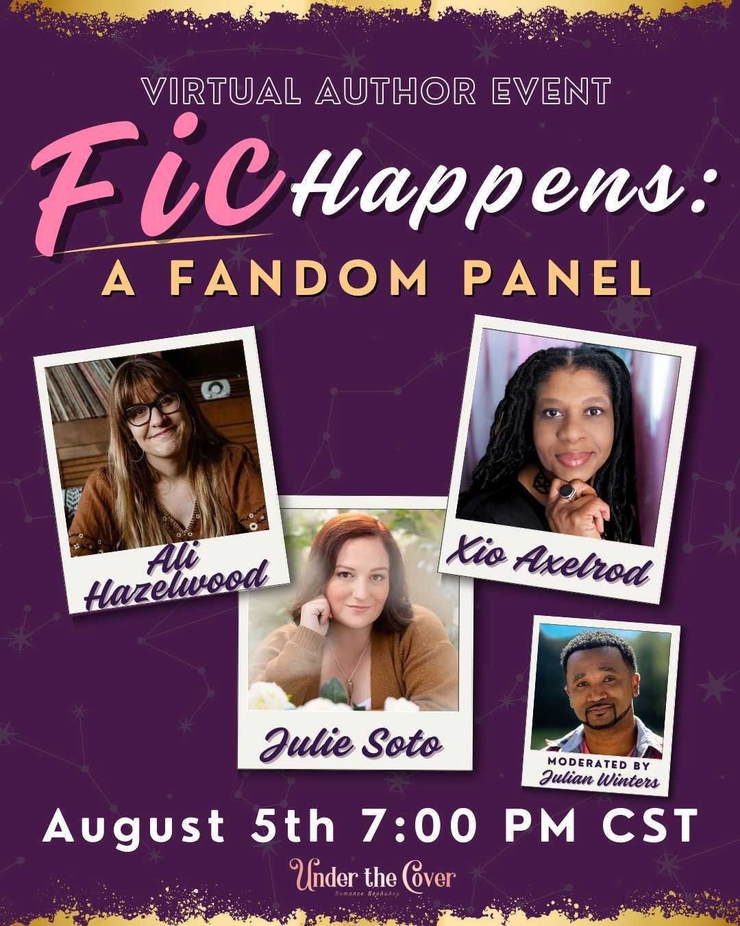 Fic Happens: A Virtual Fandom Panel EVENT (Aug. 5)