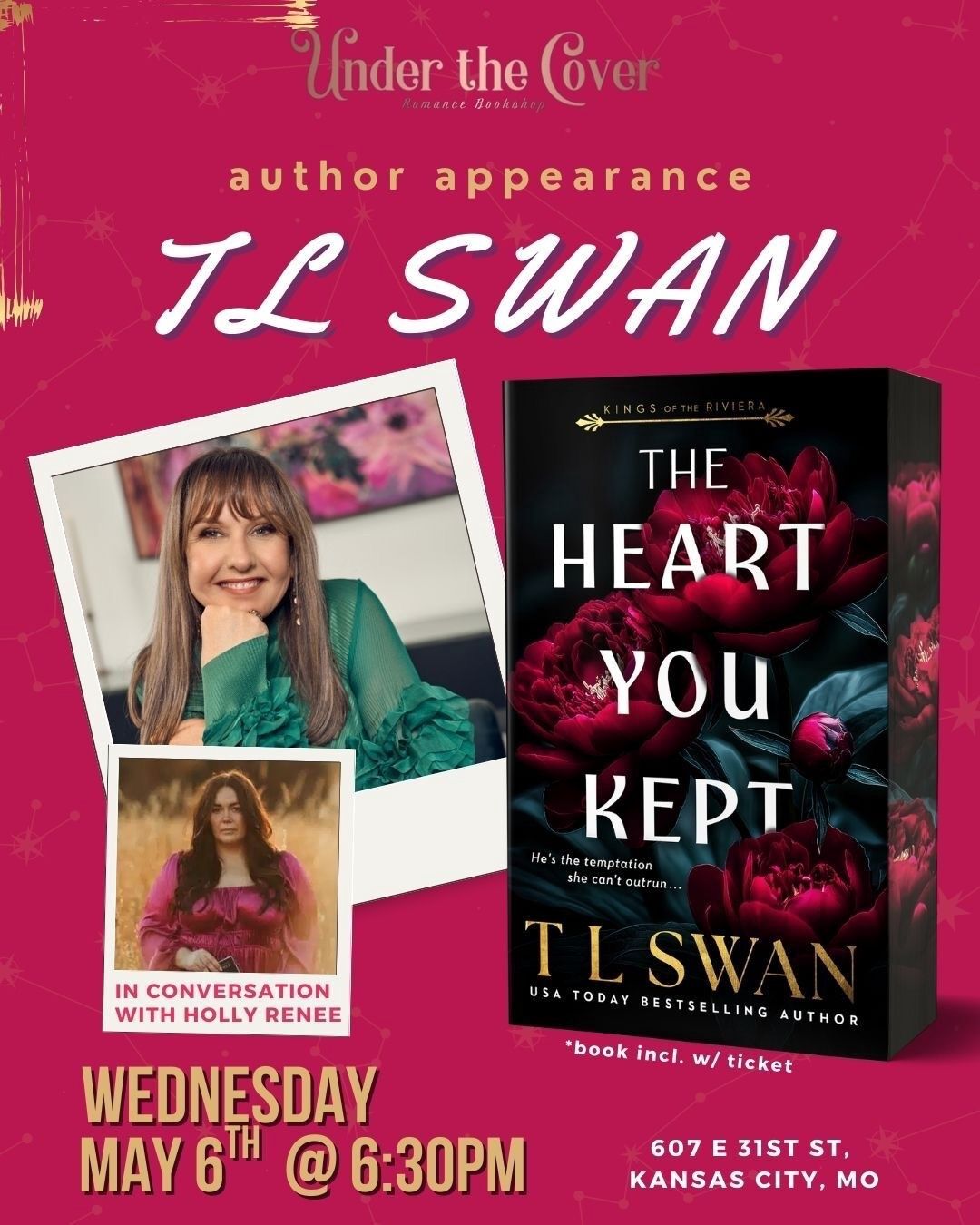 The Heart You Kept Release Event with TL Swan May 6
