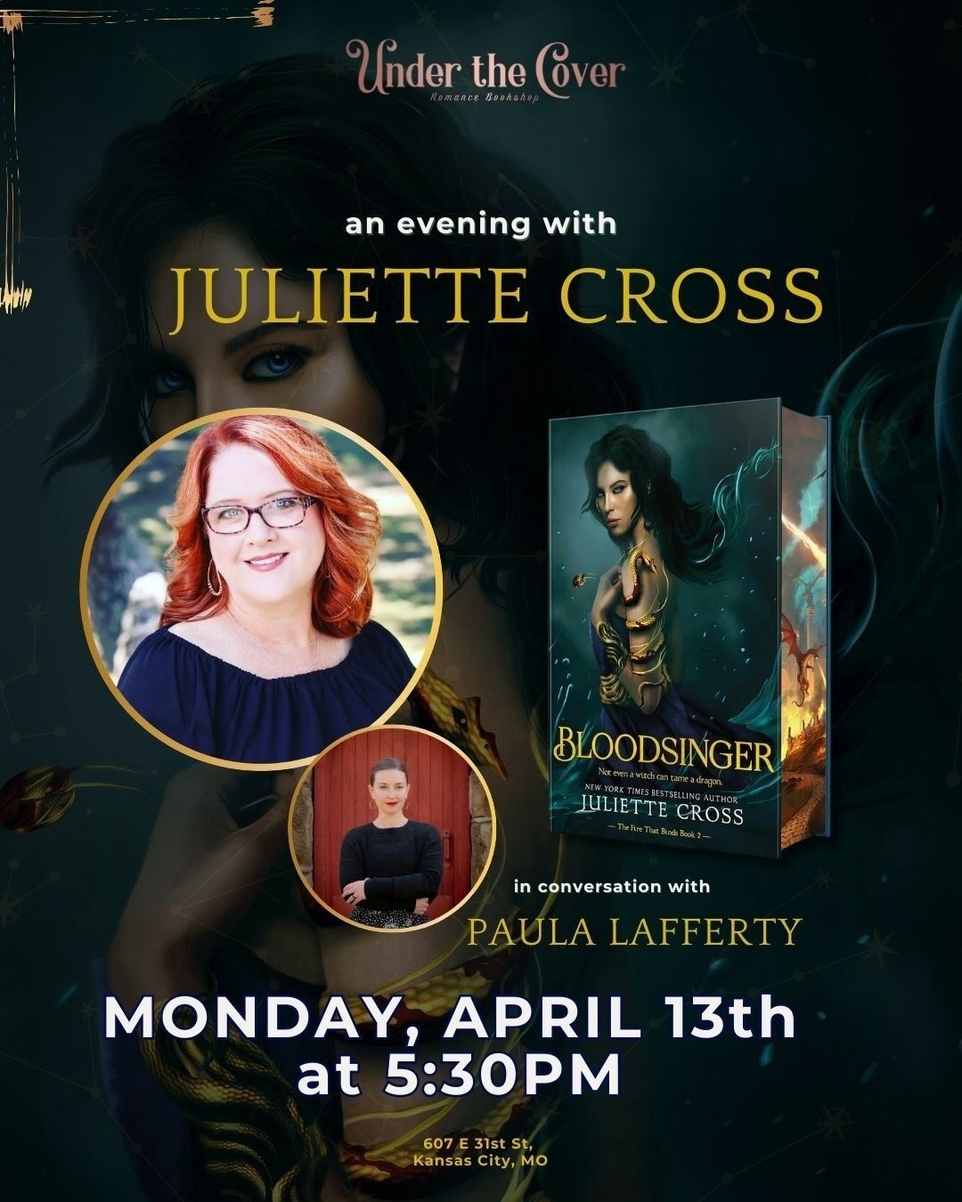 Bloodsinger Release Event with Juliette Cross
