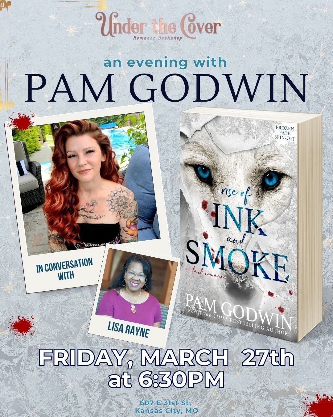 Rise of Ink and Smoke Release Party with Pam Godwin March 27th