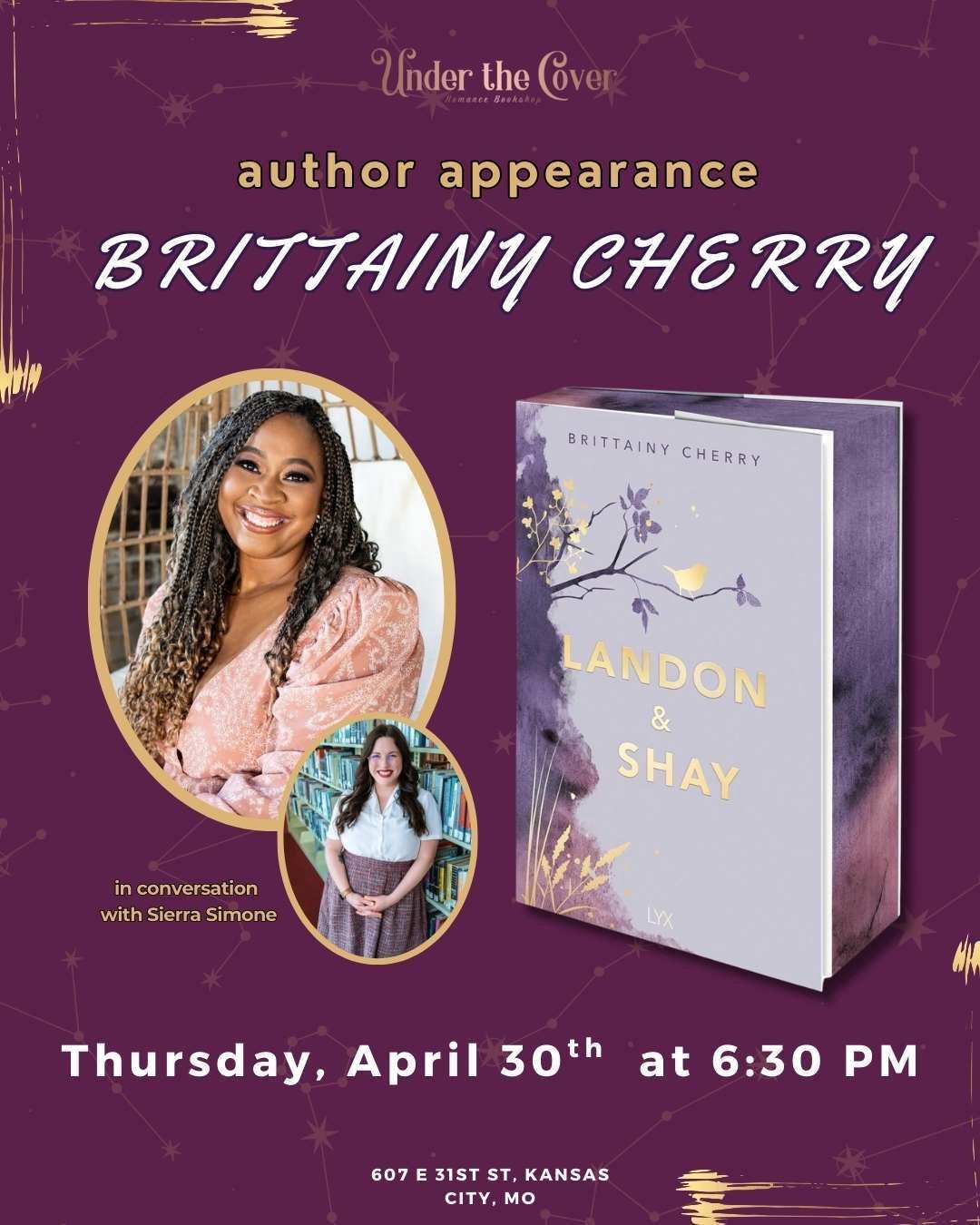 Landon &amp; Shay Release party with Brittainy Cherry April 30th