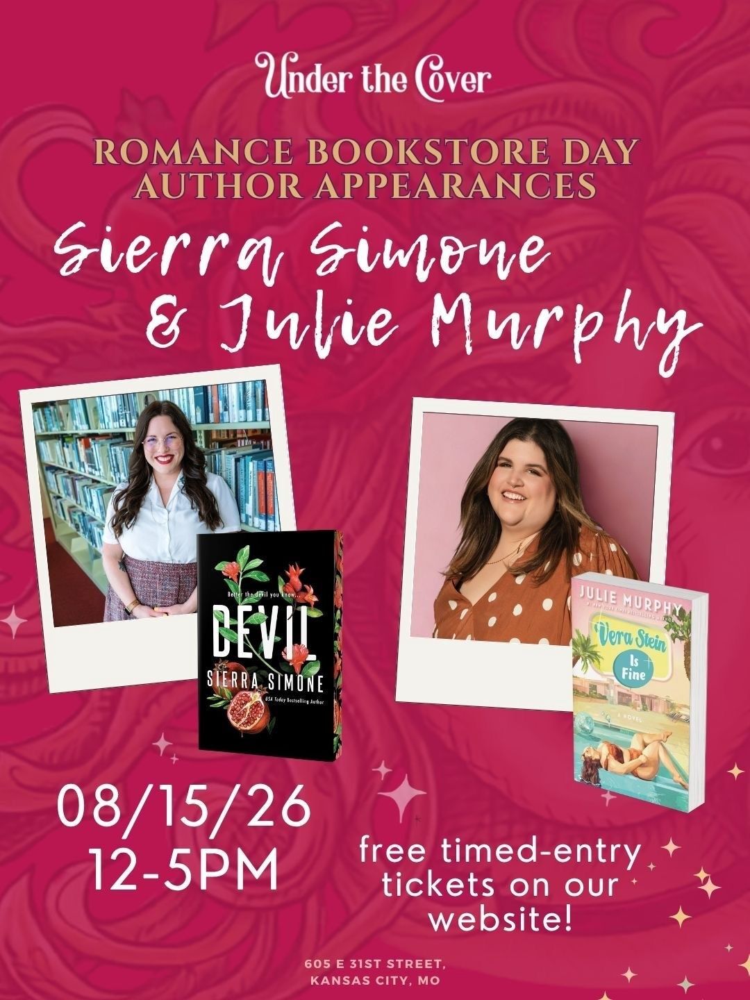 Devil and Vera Stein is Fine Signing with Sierra Simone and Julie Murphy August 15