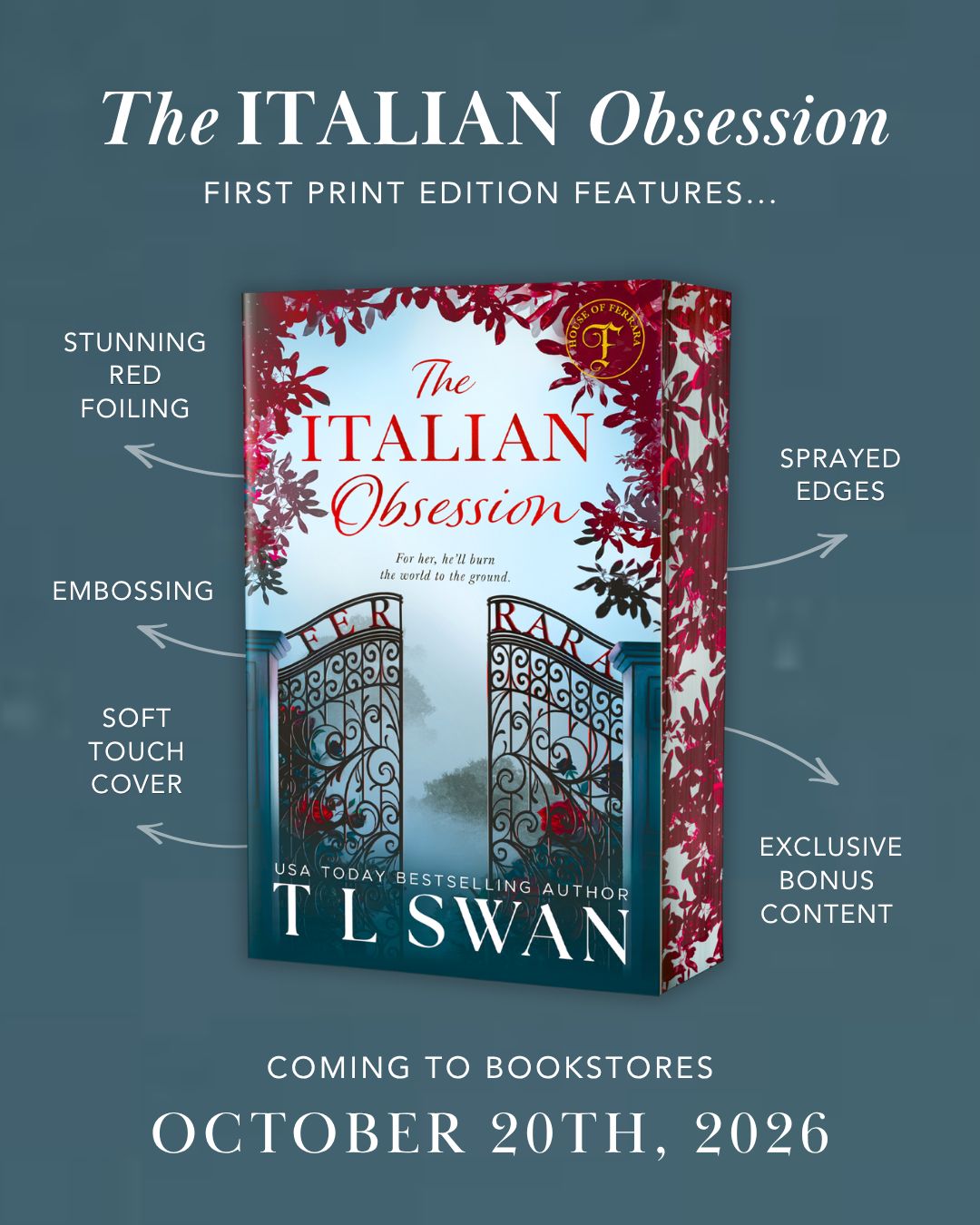 The Italian Obsession-Preorder October 20