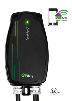 Borne de recharge fixe EVduty-40 Smart-Home (30A) pour véhicule électrique, sans prise