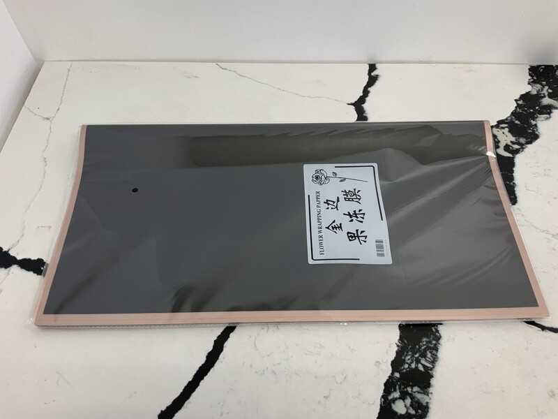 Solid  Wrapping Paper with rose gold trim